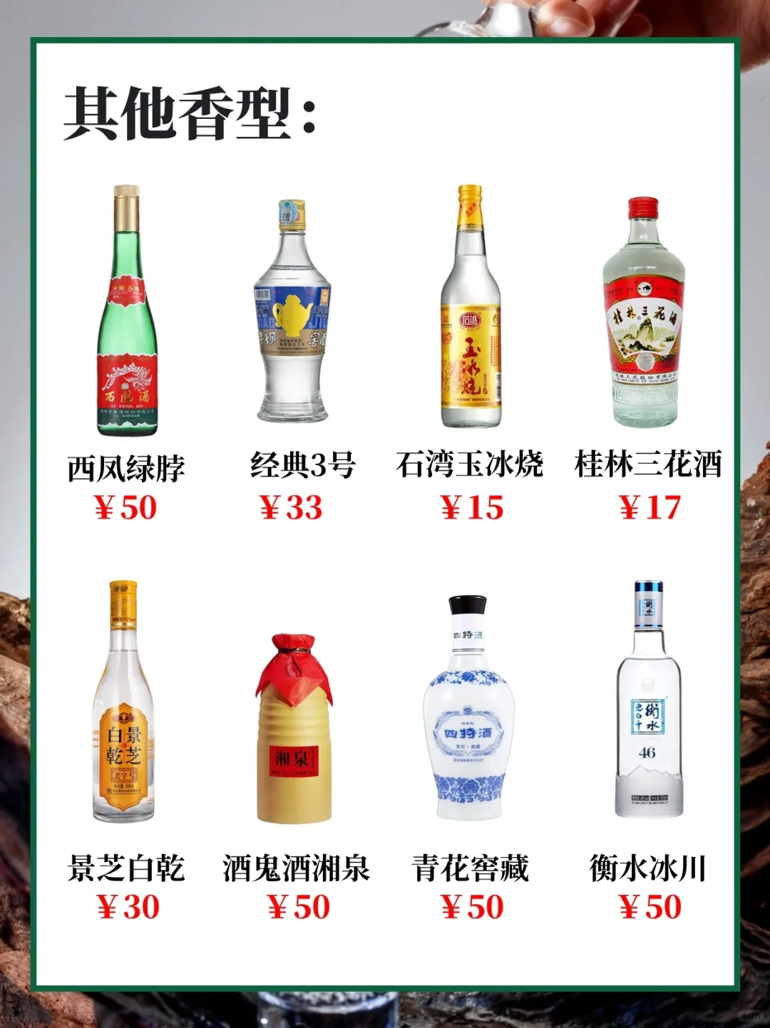 春节预算50喝酒❗24款纯粮白酒可选
