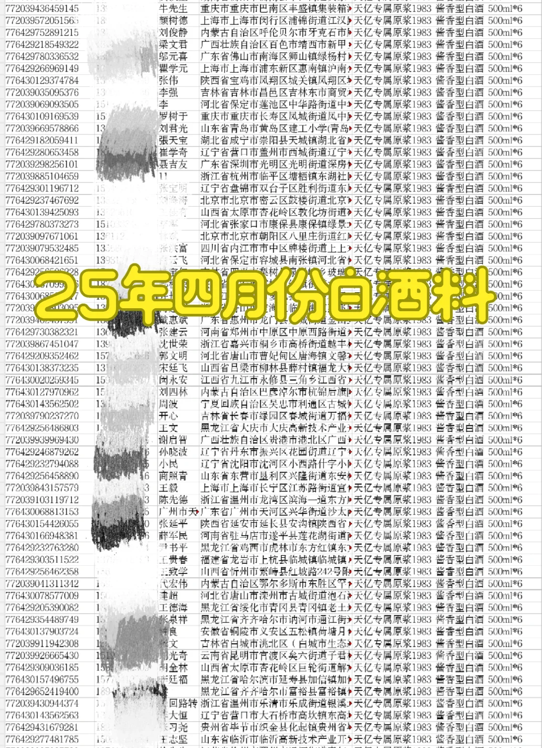 25年白酒资源
