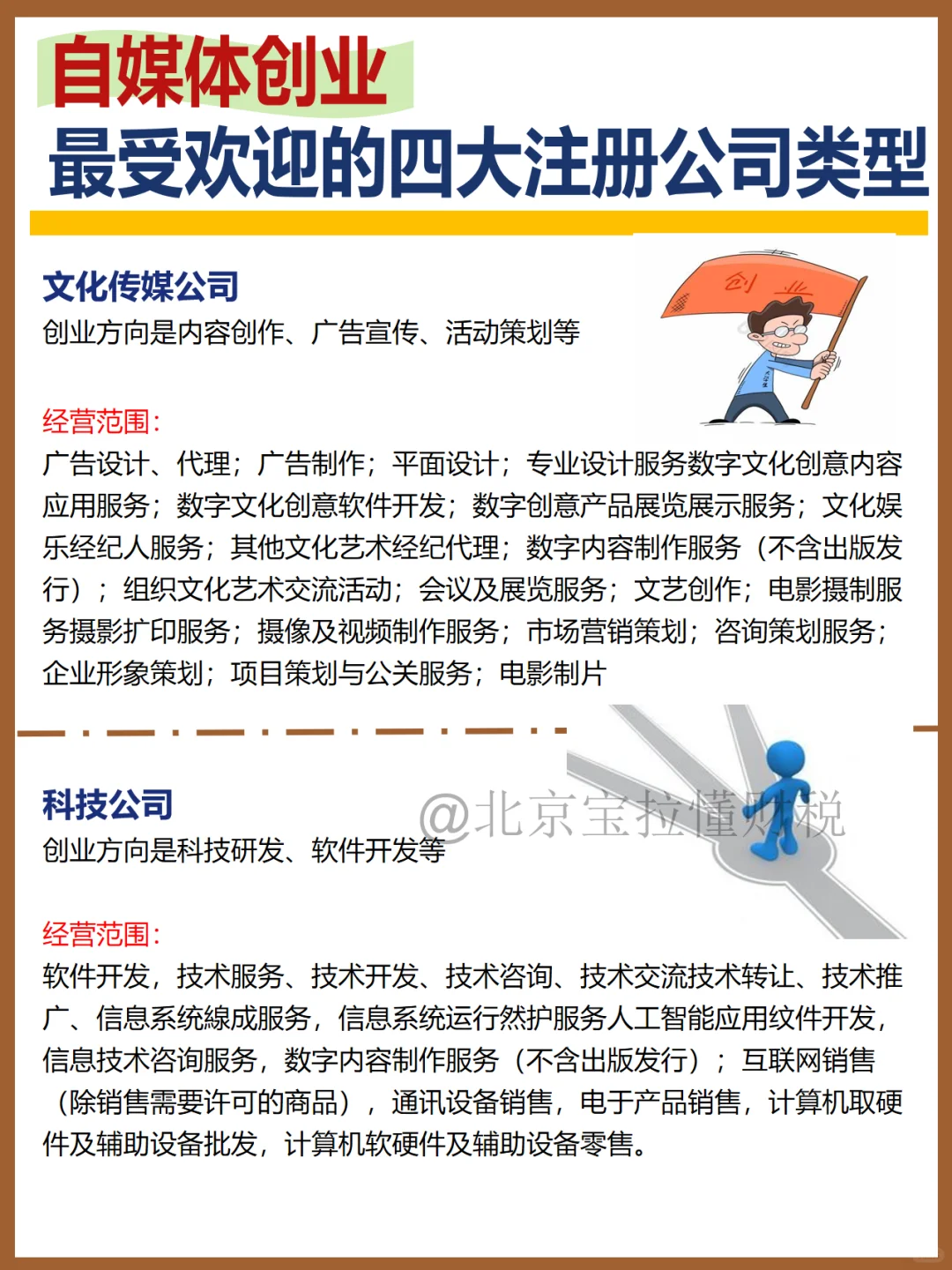 自媒体创业想赚钱?都去注册这四种公司