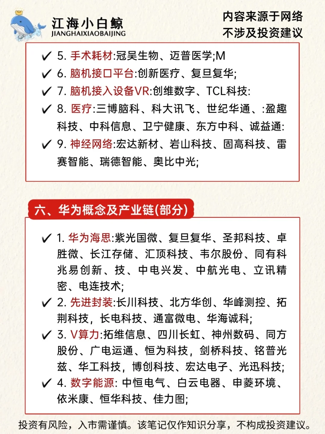 ?六大科技主线公司名单