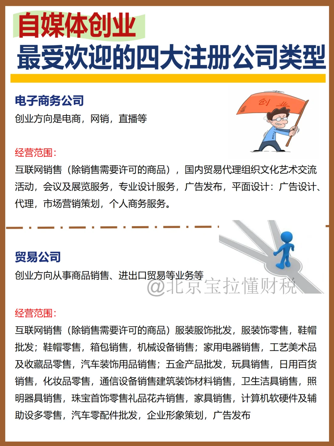 自媒体创业想赚钱?都去注册这四种公司