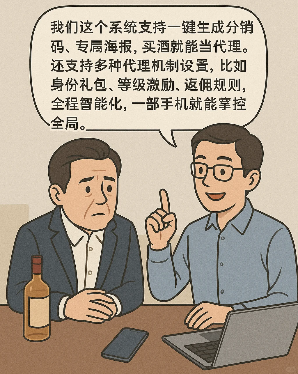什么是酒行业分销系统，一分钟漫画教会你