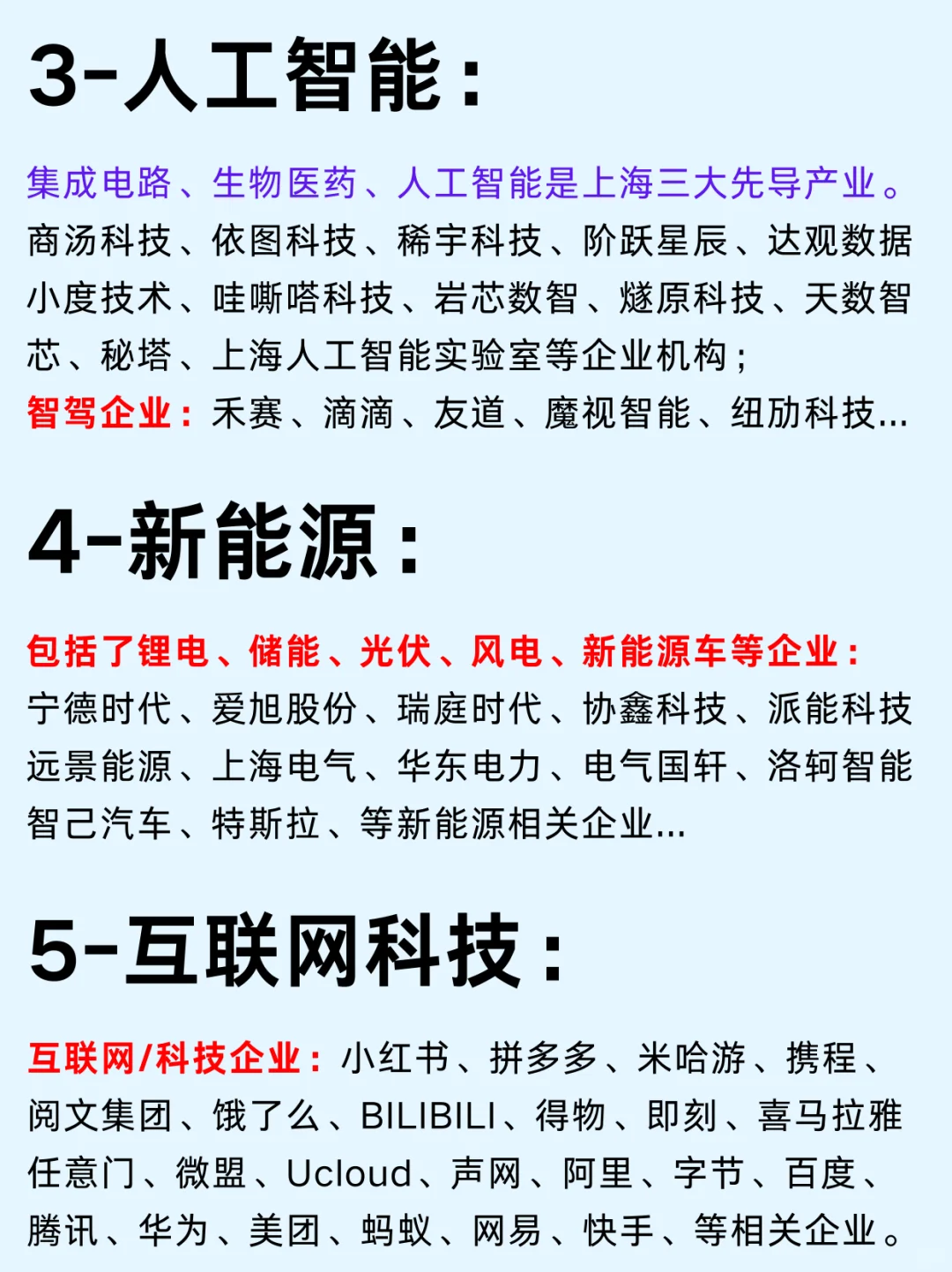 一篇吃透：上海五大热门行业龙头企业