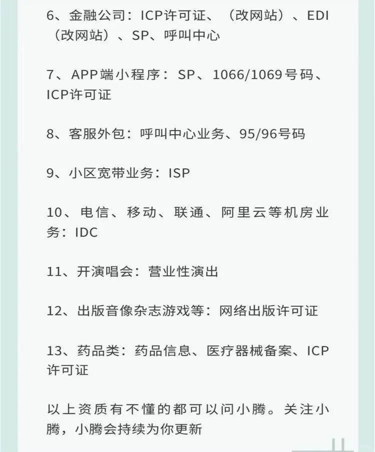 企业行业需要哪些资质