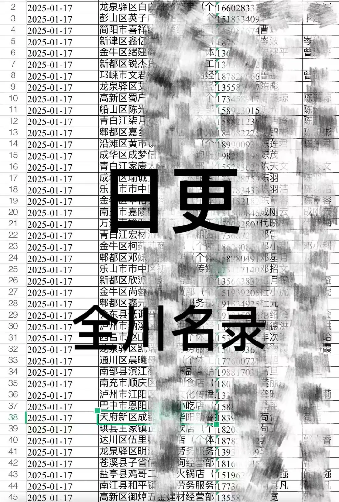 全川工商名录 日更