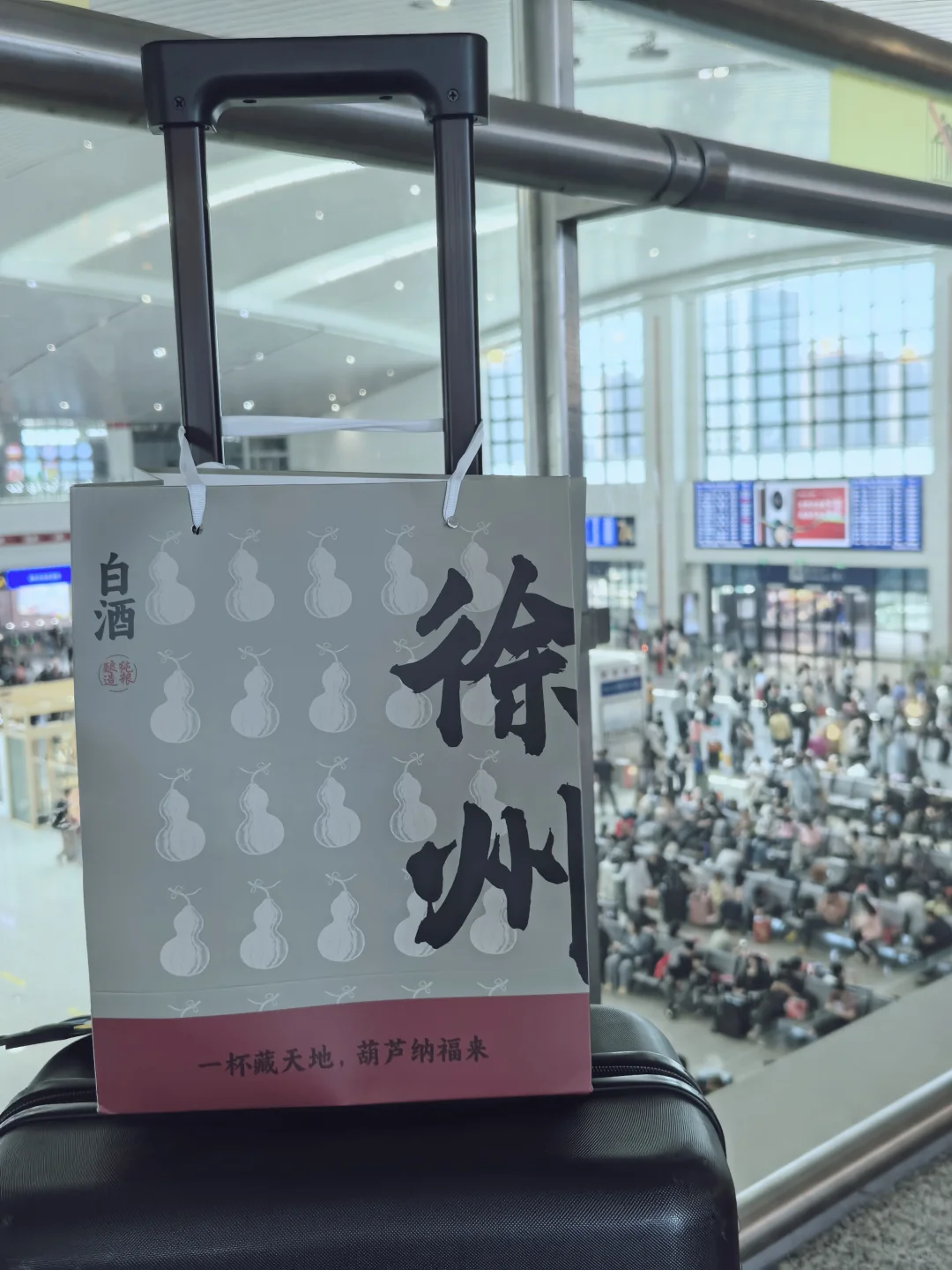 这次高铁返程直接化身「白酒搬运工」！！！
