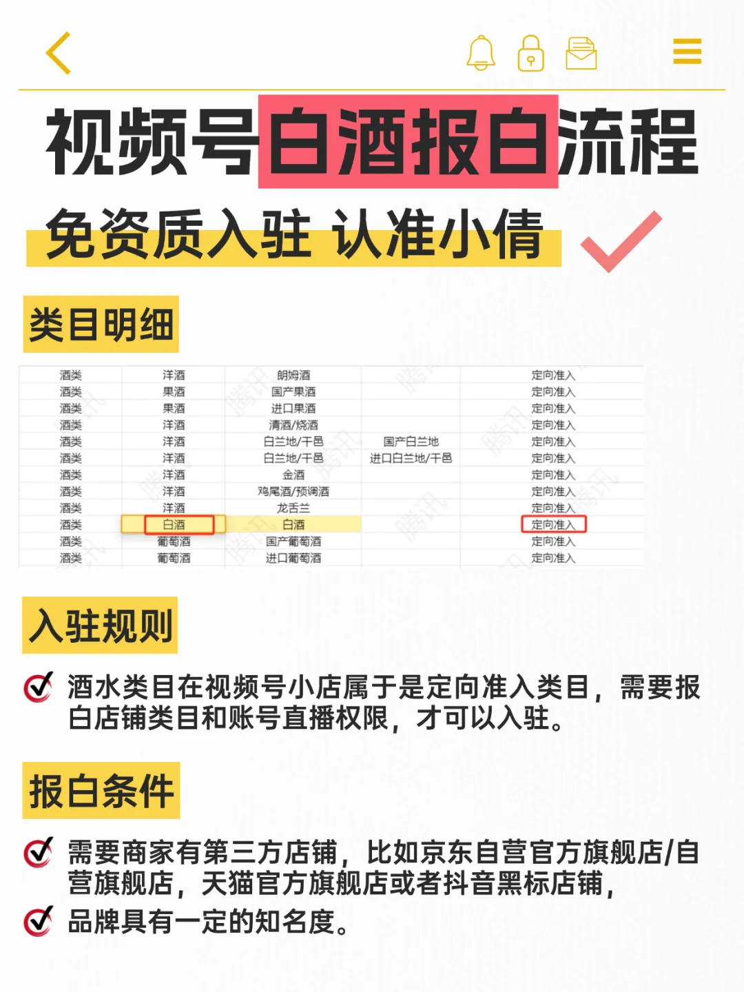 视频号白酒类目怎么开通？报白流程是什么？