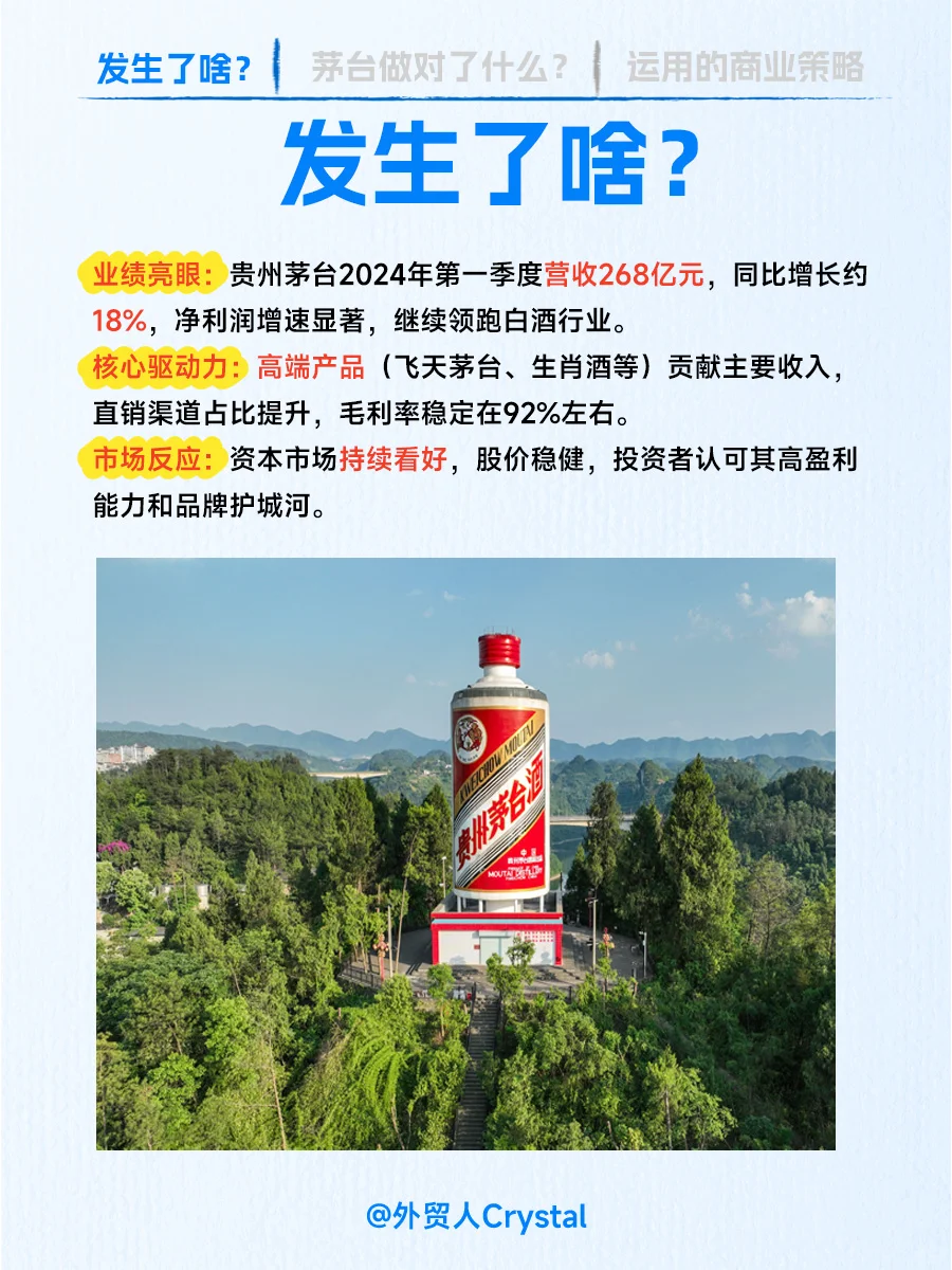 ?茅台Q1狂赚268亿❗️做对了什么？