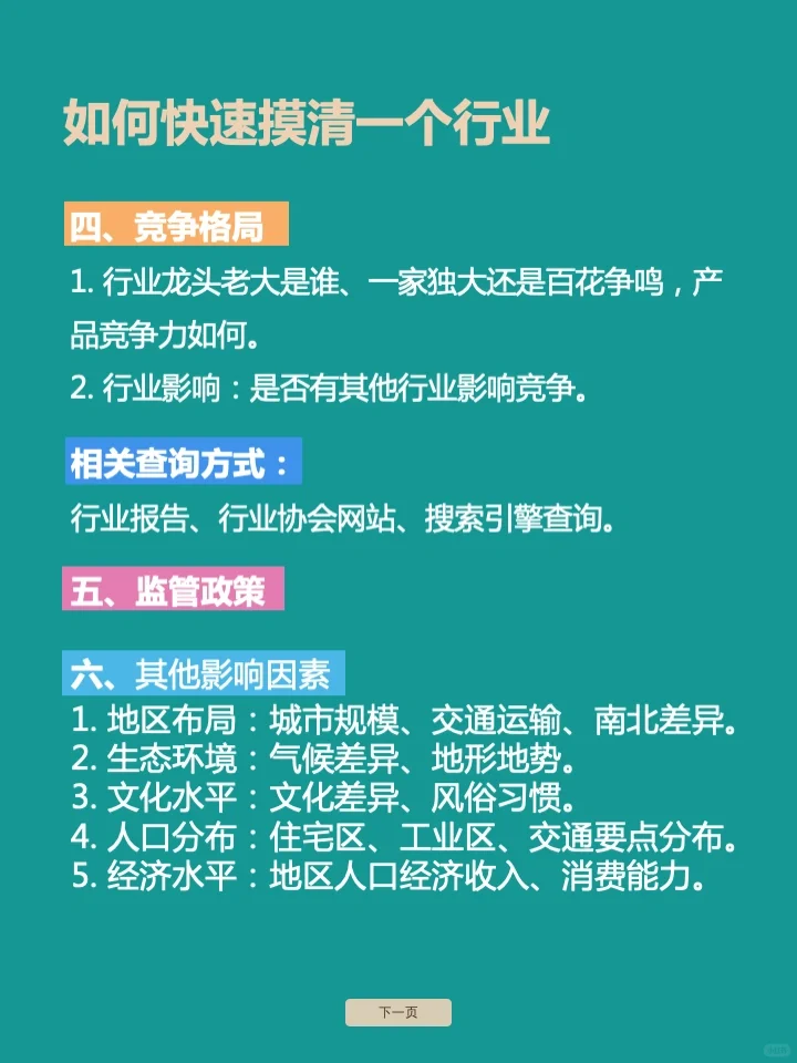 如何快速摸清一个行业❓