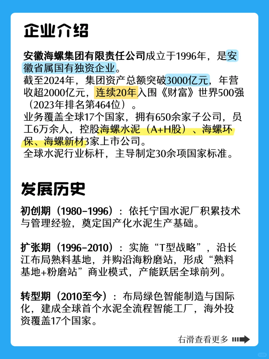 每天认识一个安徽企业?今天是海螺集团✅
