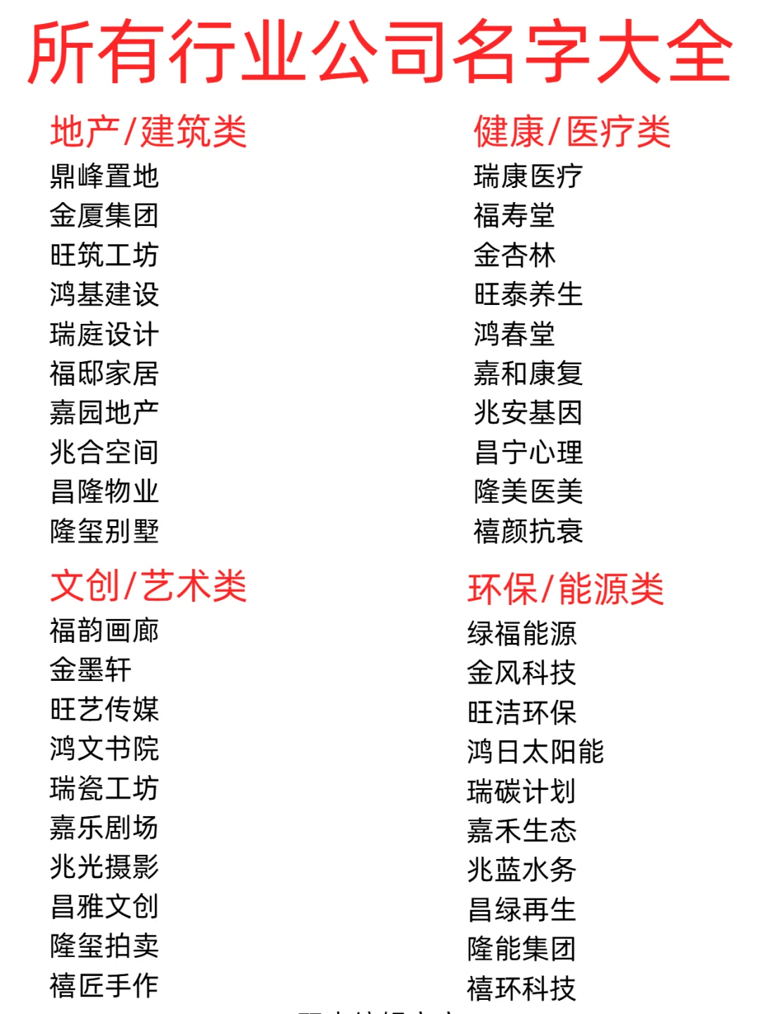 公司起名大全！100个高级又旺气的名字?