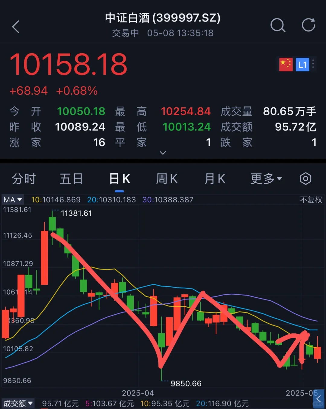 现在中证白酒应该如何操作?
