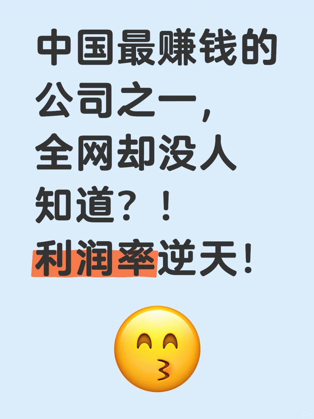 中国最赚钱的公司之一，全网却没人知道？！