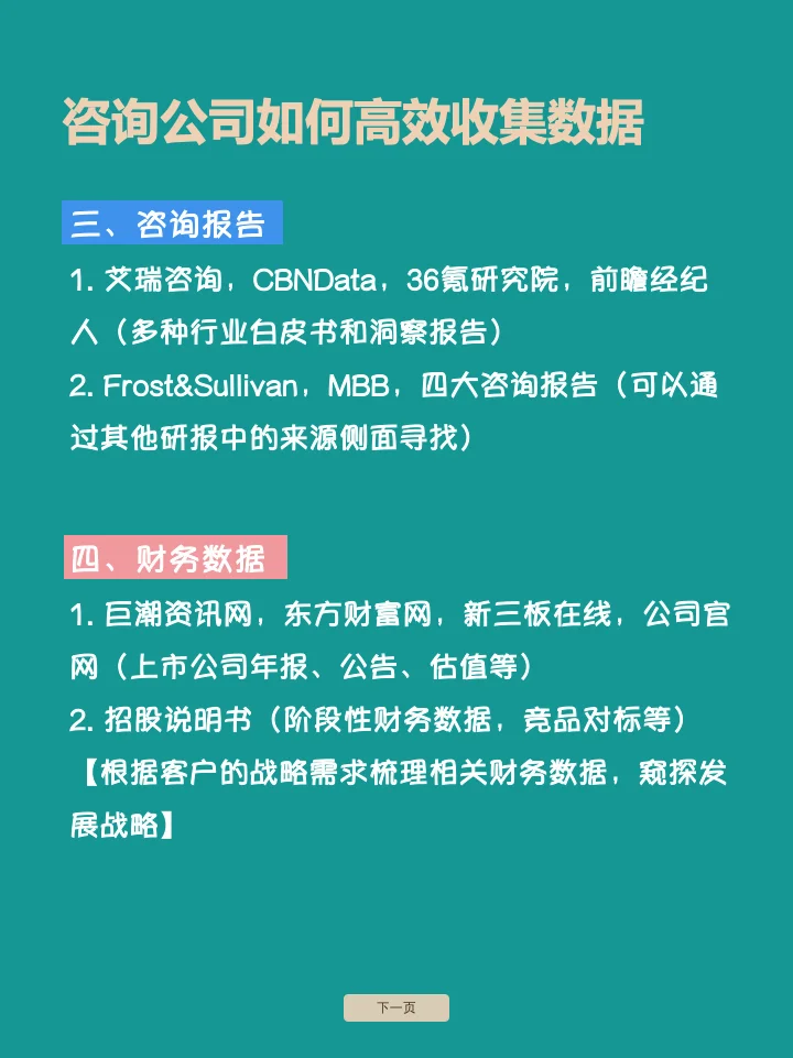 咨询公司如何快速收集行业数据进行高效分析