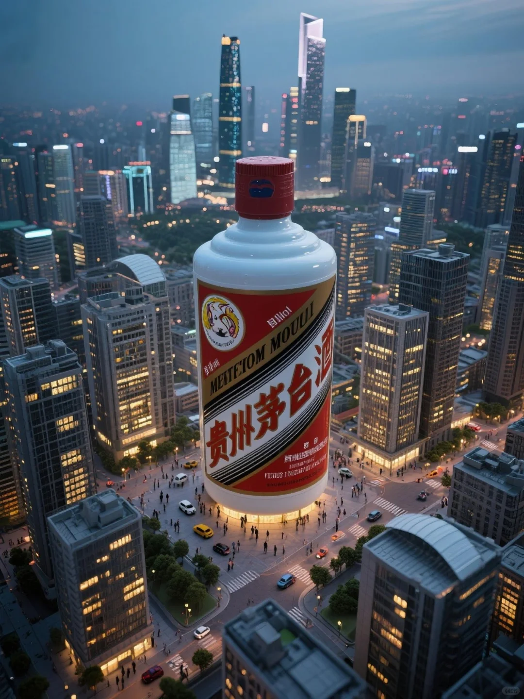 假如把茅台酒融入城市景观