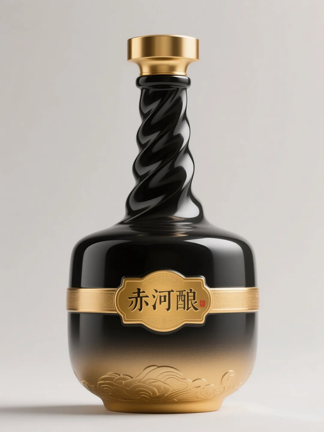赤河酿·金樽·东方美学创意白酒瓶设计