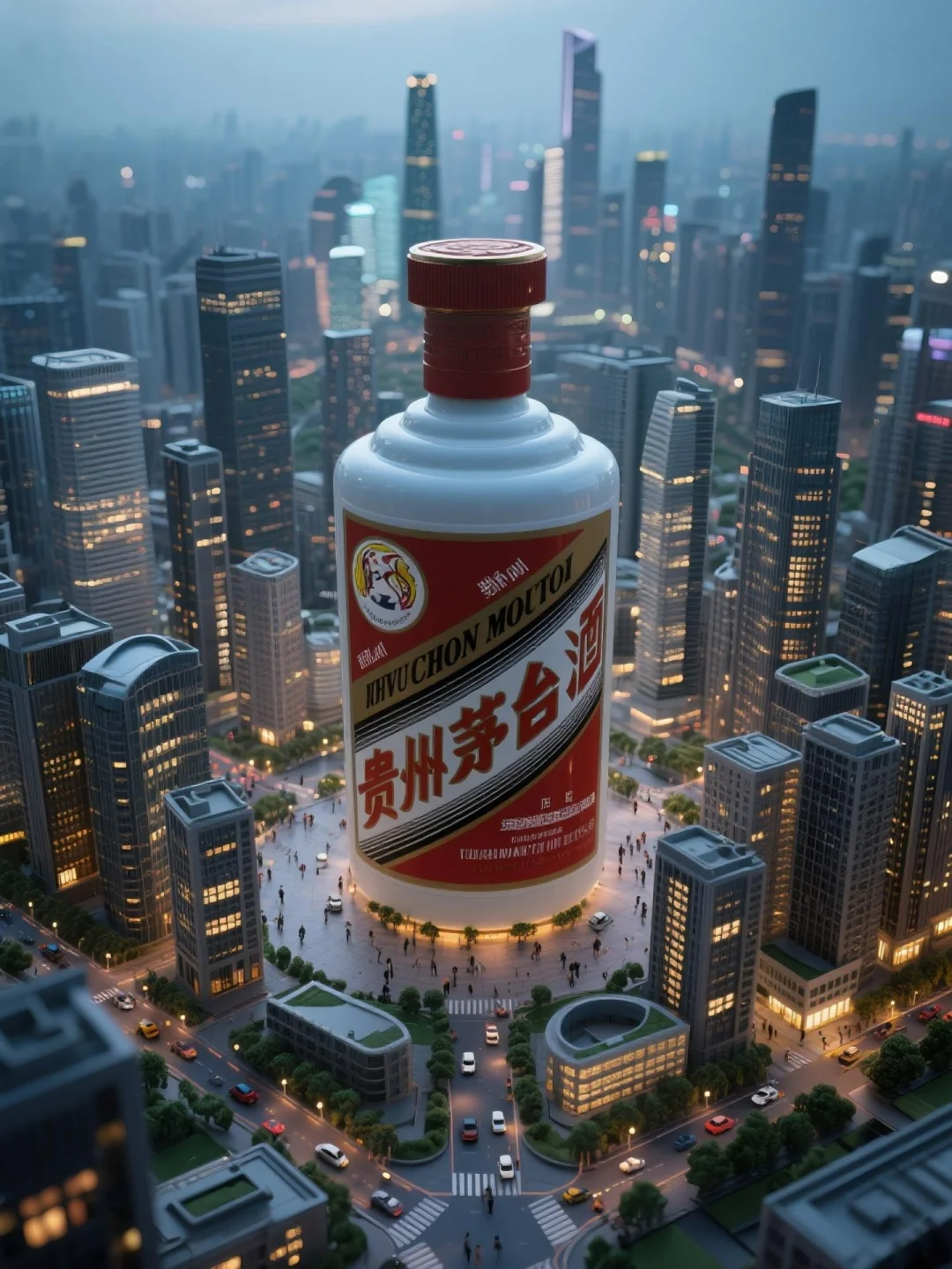 假如把茅台酒融入城市景观