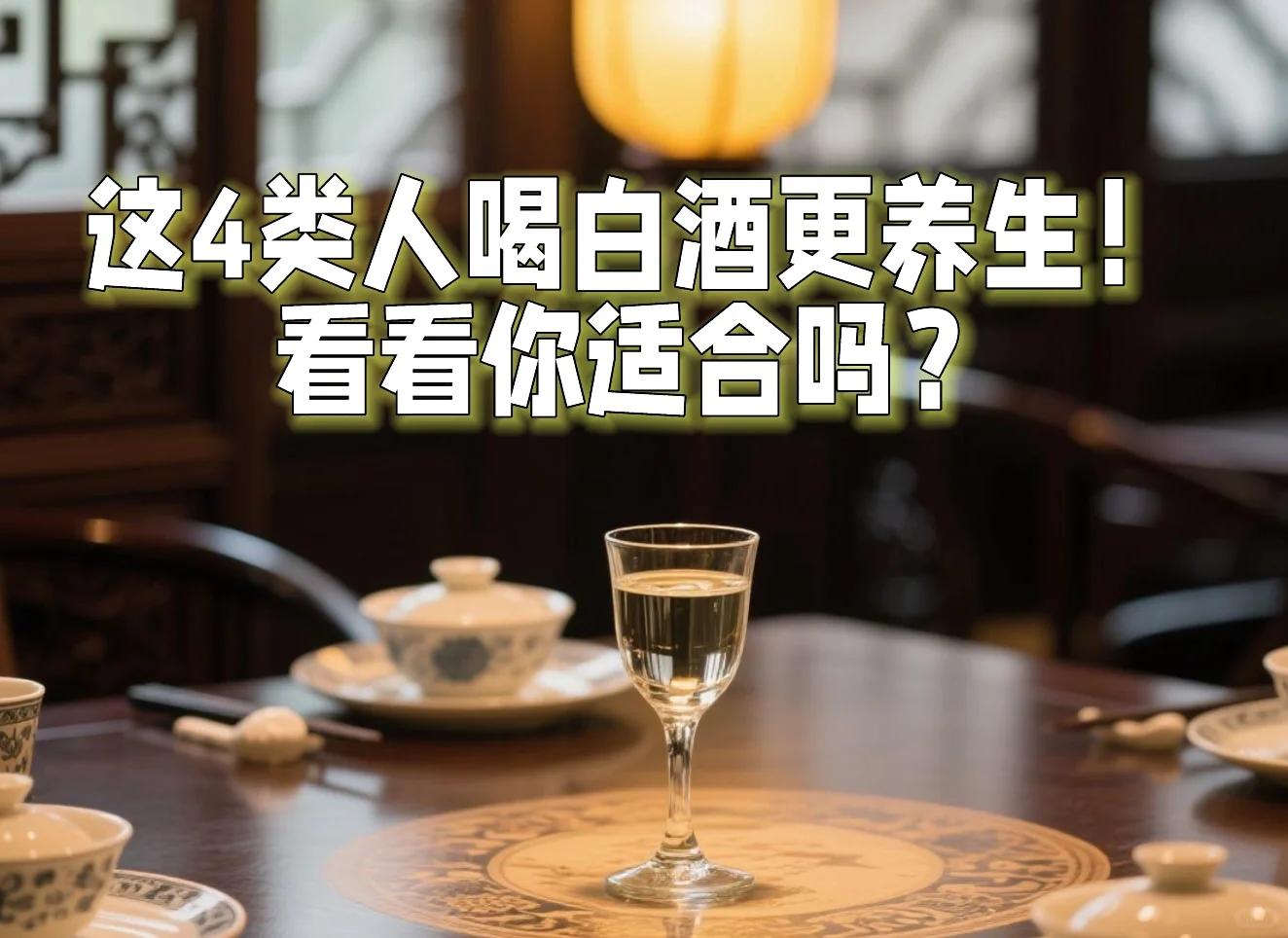 体质选酒指南｜这4类人喝白酒更养生！