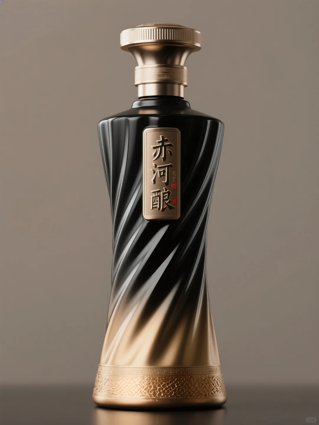 赤河酿·金樽·东方美学创意白酒瓶设计