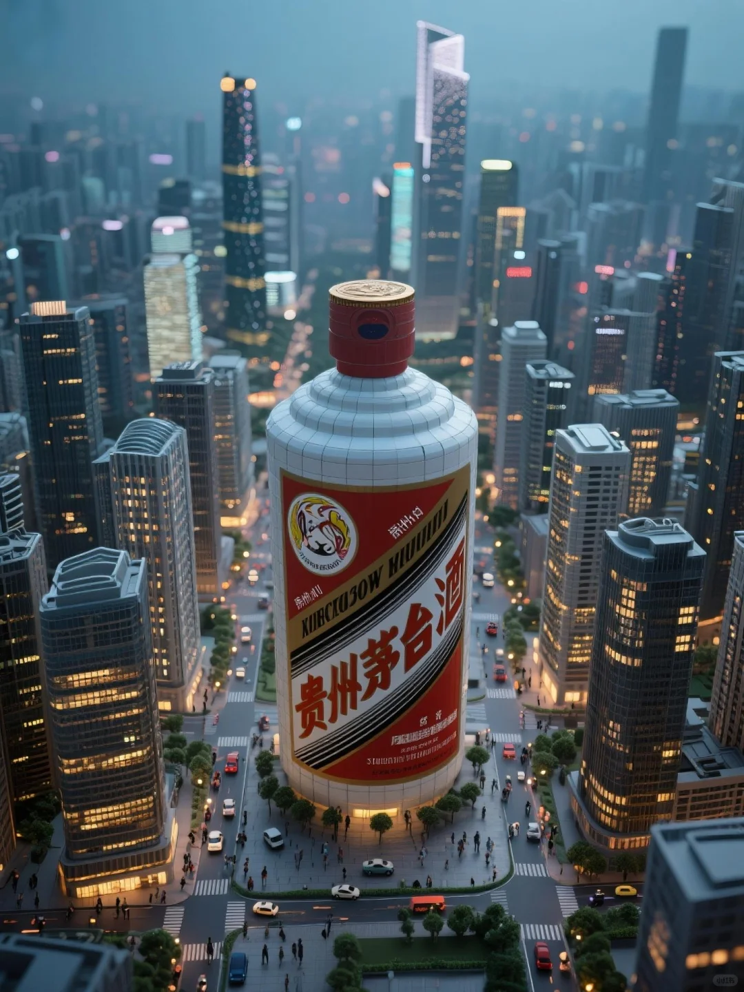 假如把茅台酒融入城市景观