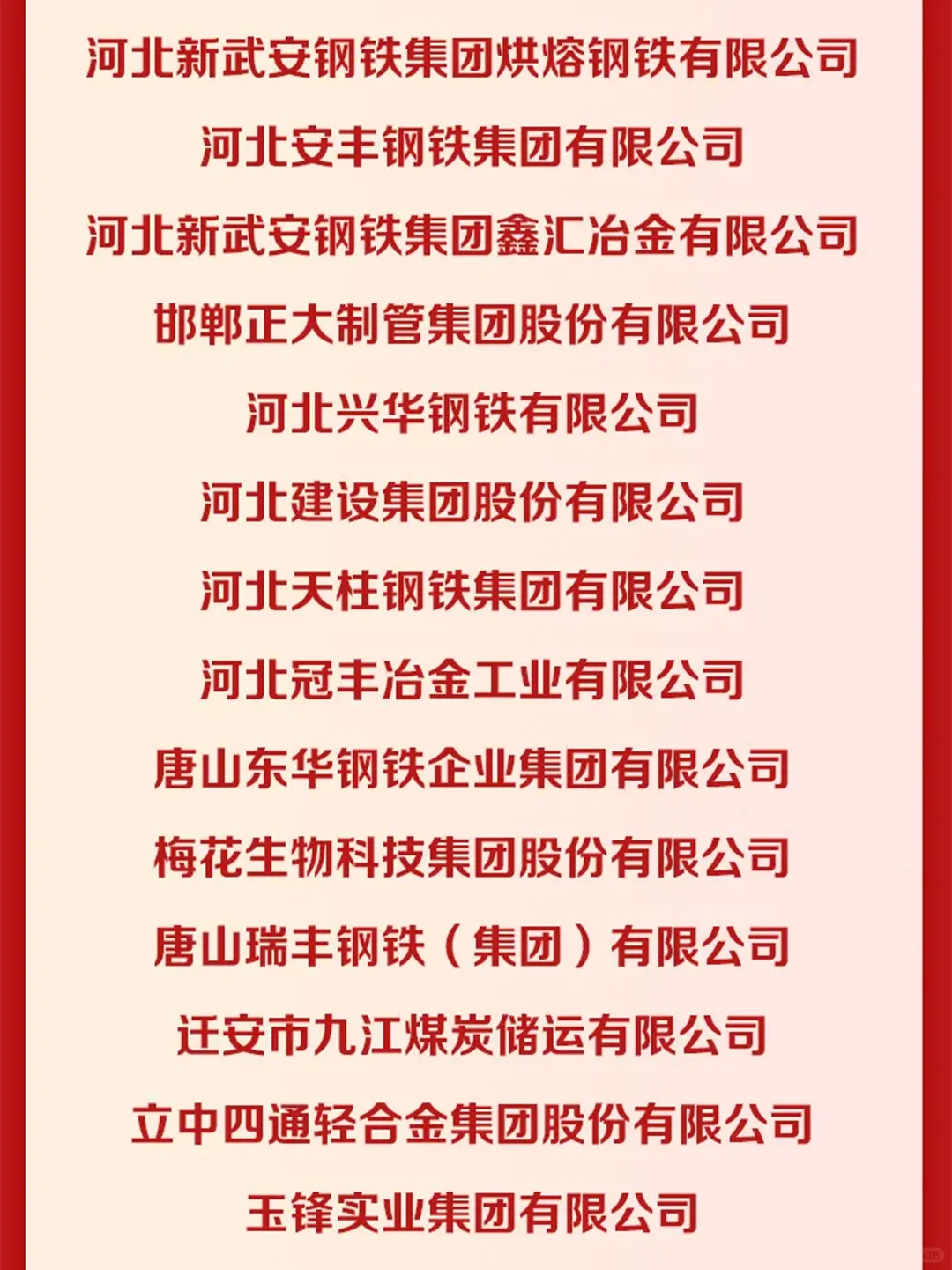 河北省民营企业100强榜单公布