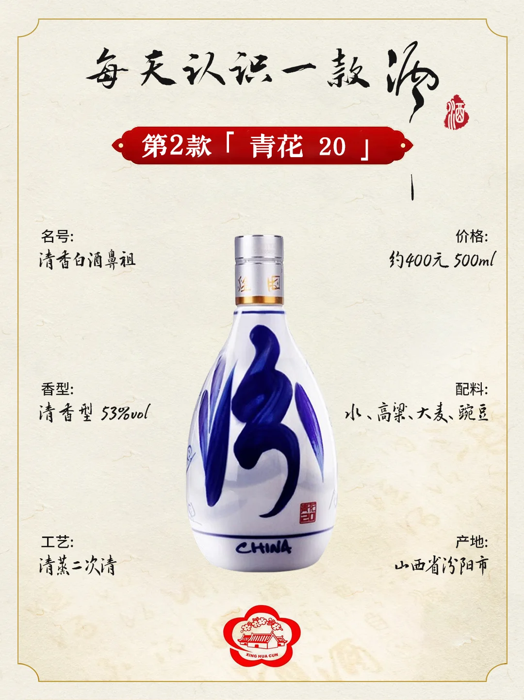 青花20 | 清香白酒鼻祖?