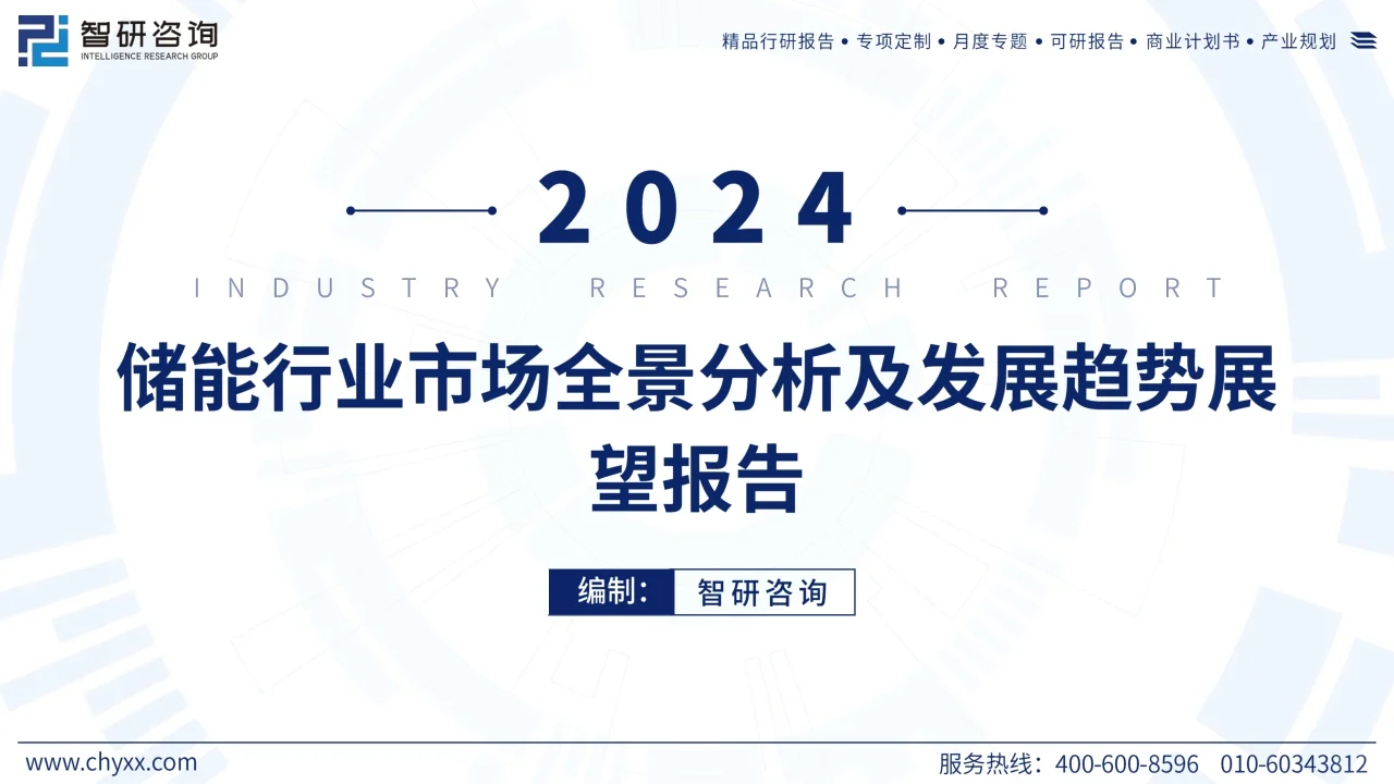 2024储能行业市场全景分析及发展趋势报告