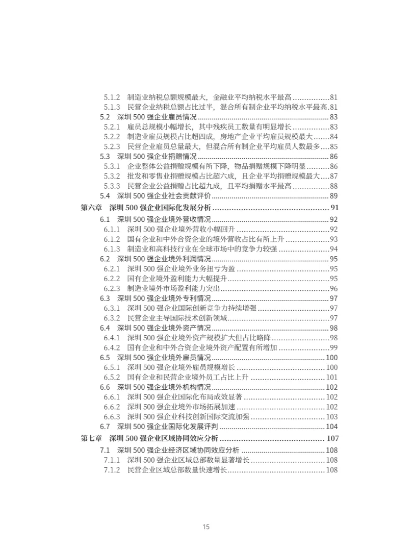 2024年深圳500企业发展报告