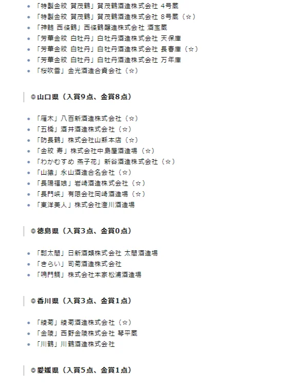 sake第1时间|2025年全国新酒鉴评会结果出炉