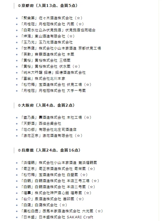 sake第1时间|2025年全国新酒鉴评会结果出炉