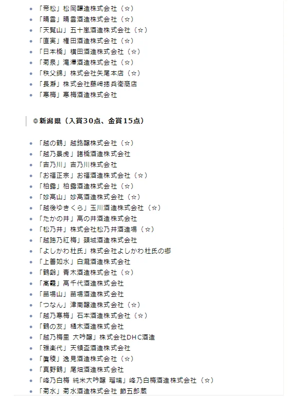sake第1时间|2025年全国新酒鉴评会结果出炉