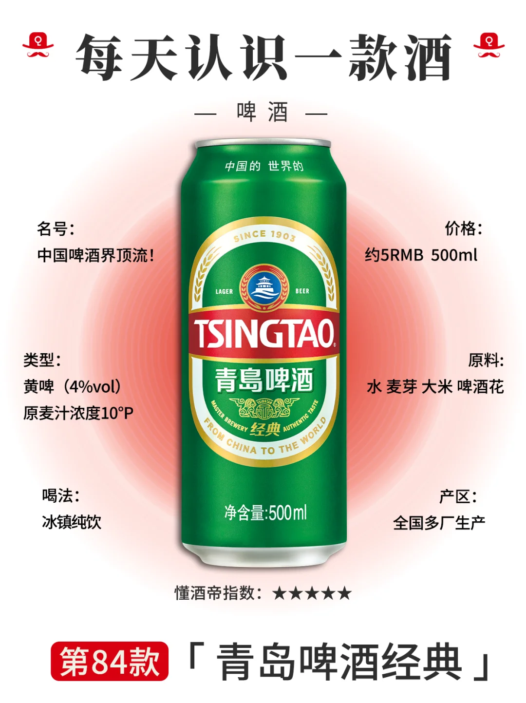 每天认识一款酒〡青岛啤酒?中国啤酒一哥