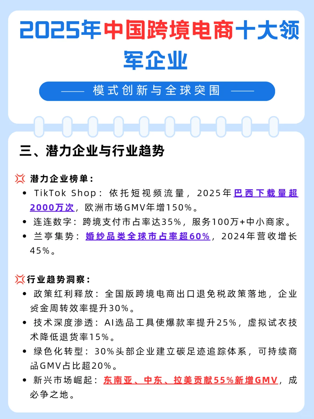2025年中国跨境电商十大领军企业：模式创新