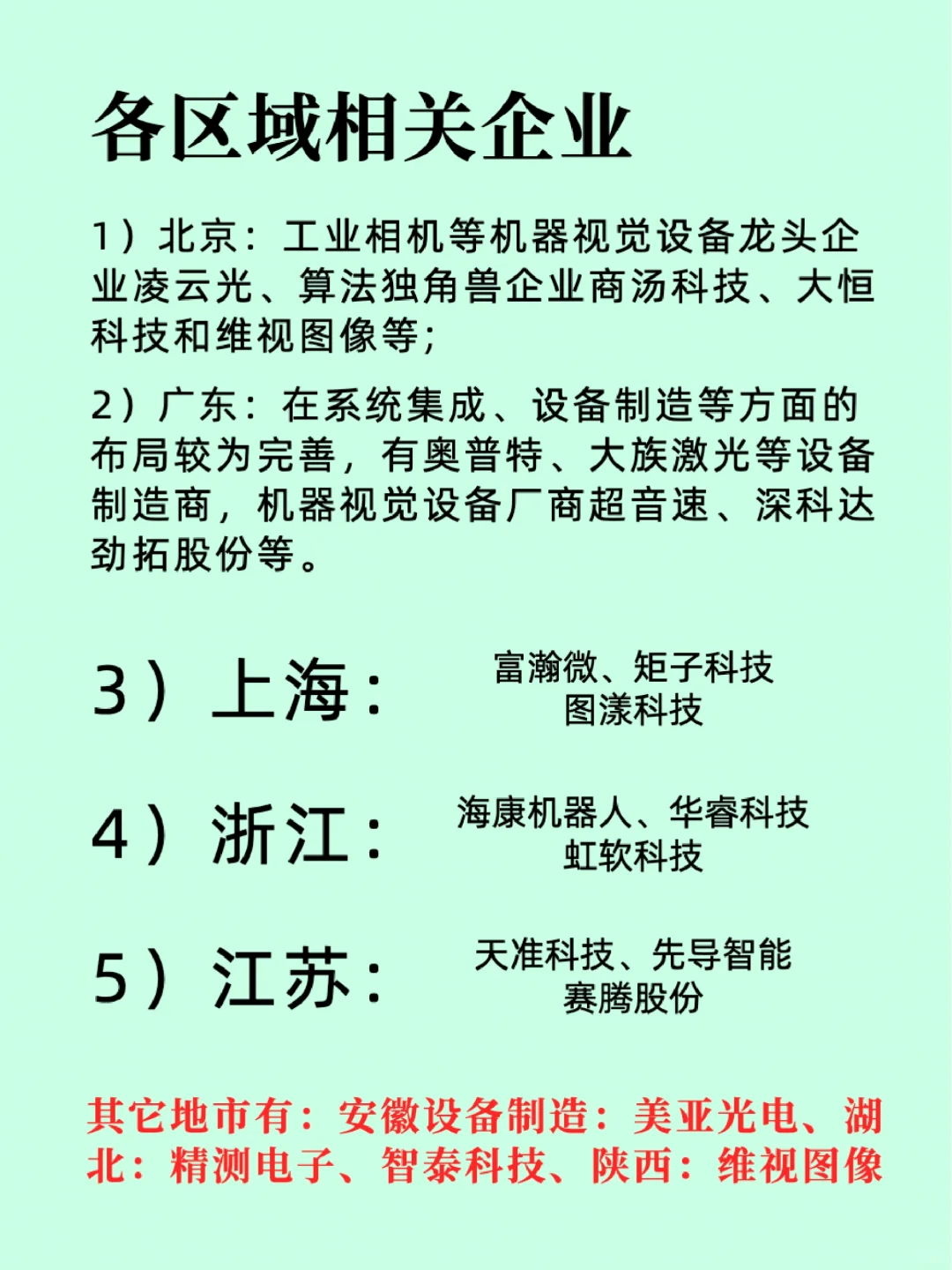 机器视觉行业/产业链及龙头企业