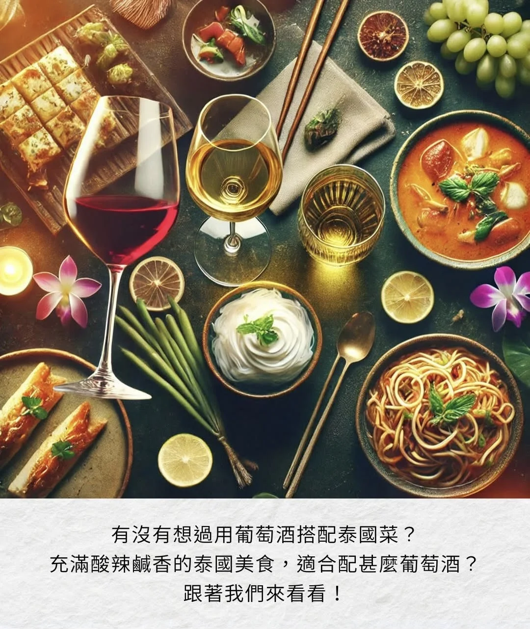 原來泰國菜都可以配葡萄酒！