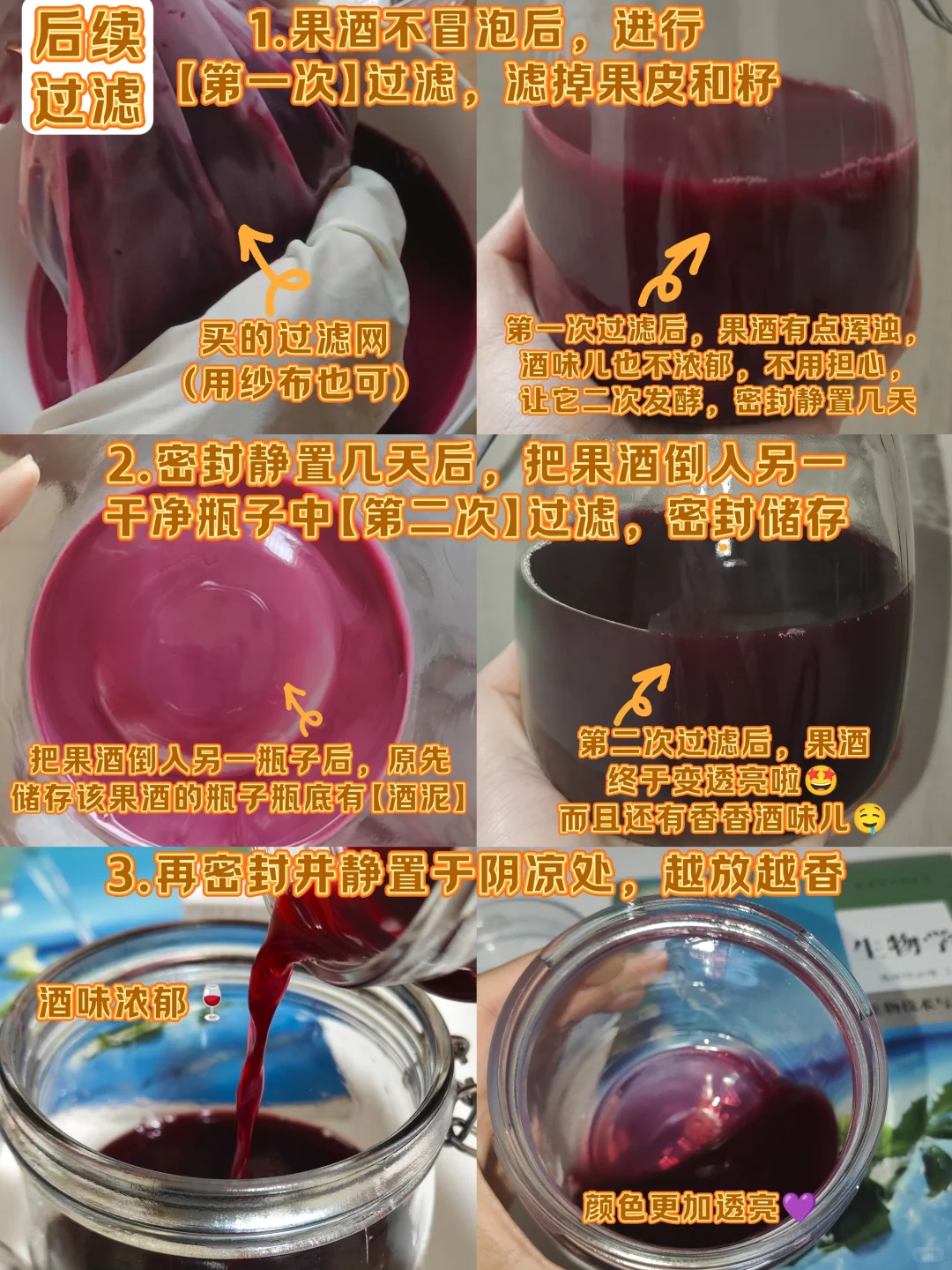【高中生物果酒制作】超详步骤