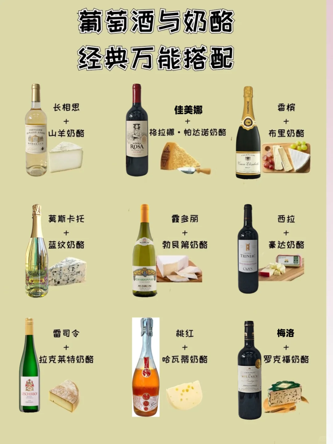 葡萄酒与奶酪万能搭配 | 值得收藏