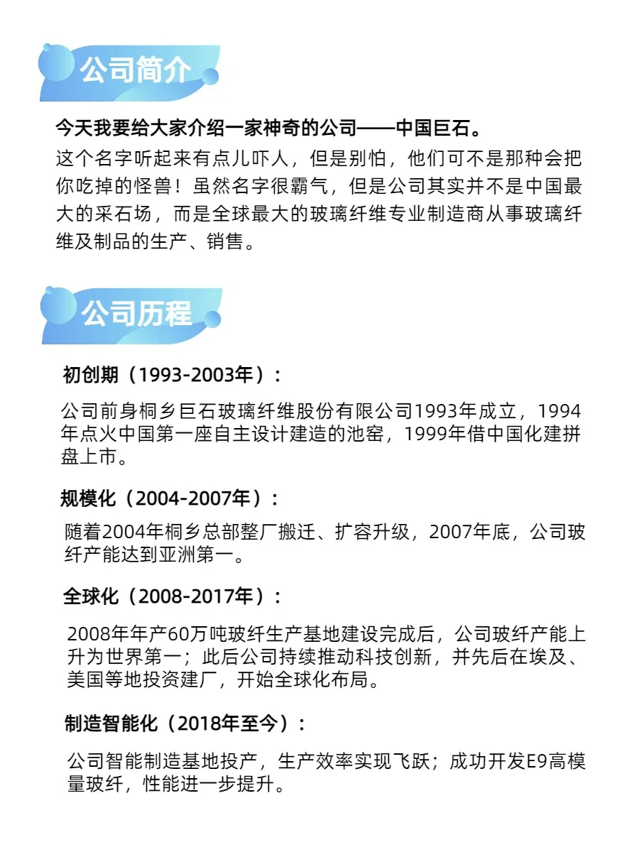 宇宙最强玻璃纤维企业：中国巨石