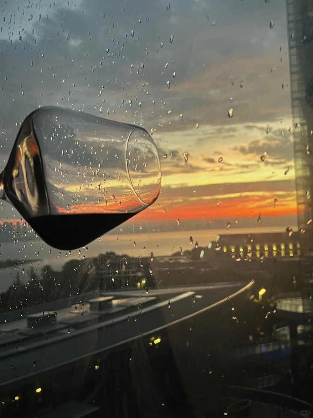为眼前这景多喝了两杯