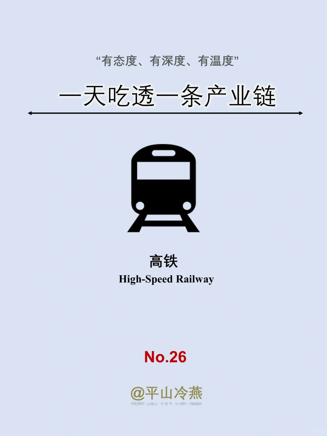 一天吃透一条产业链｜No.26 高铁