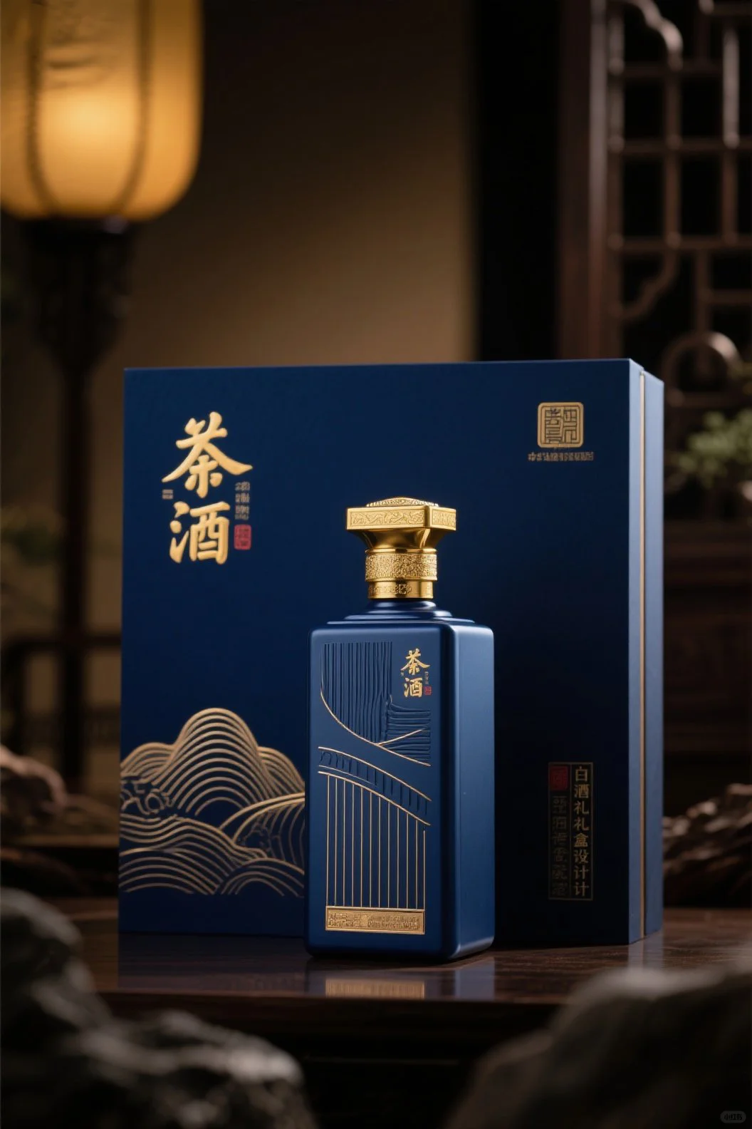 被海蓝春白酒包装狠狠圈粉了！