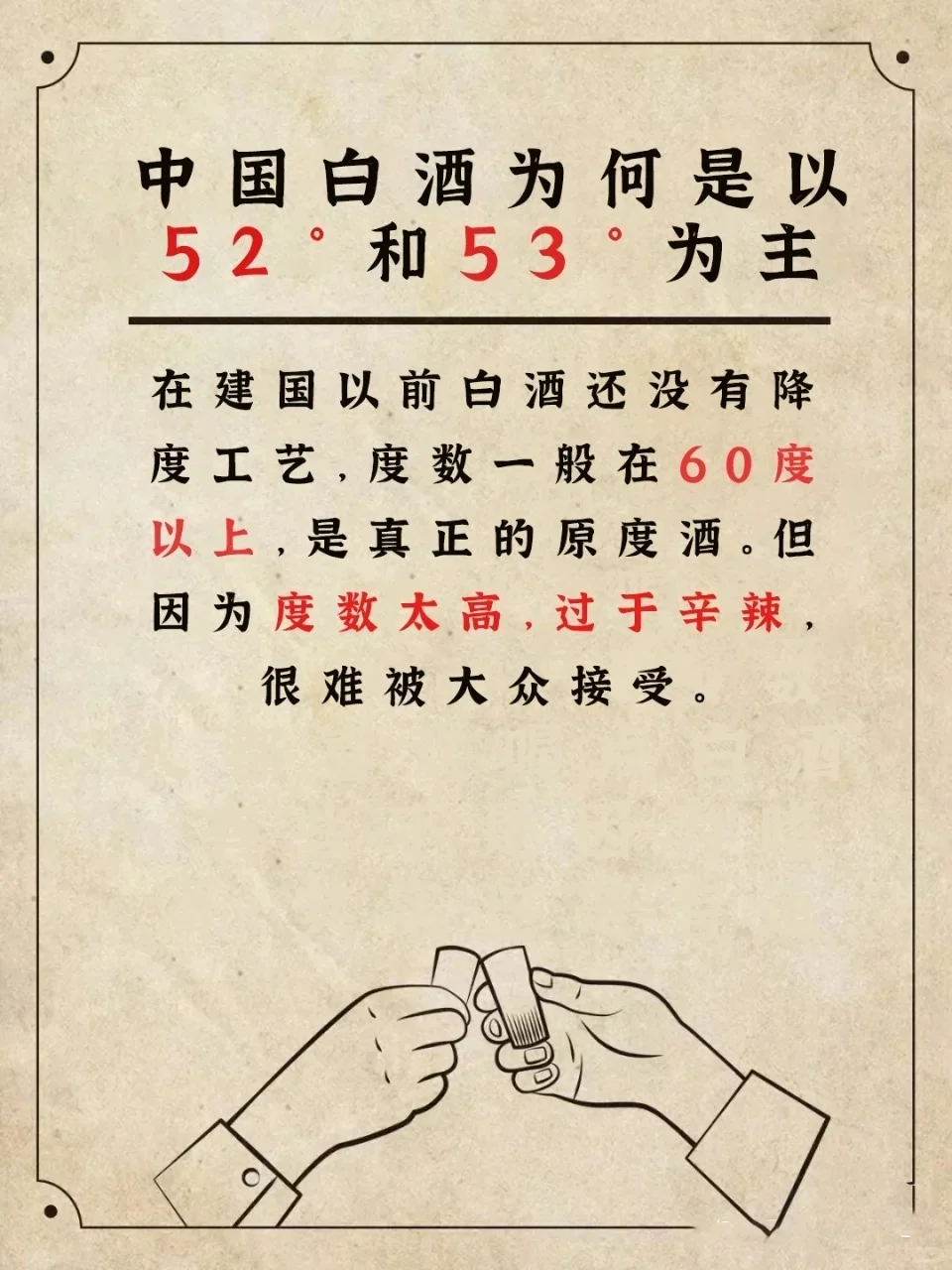中国白酒为何是52°和53°?