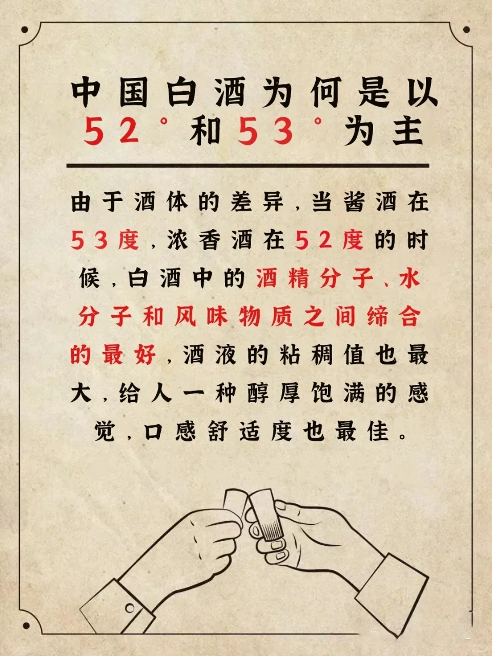 中国白酒为何是52°和53°?