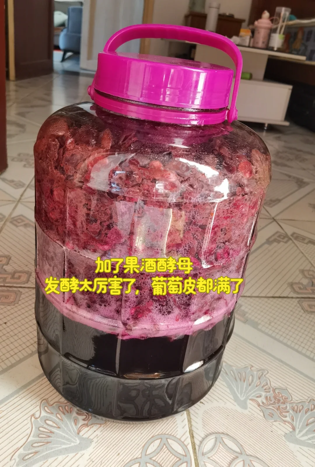 关于我自制葡萄酒,长白色漂浮物后的抢救