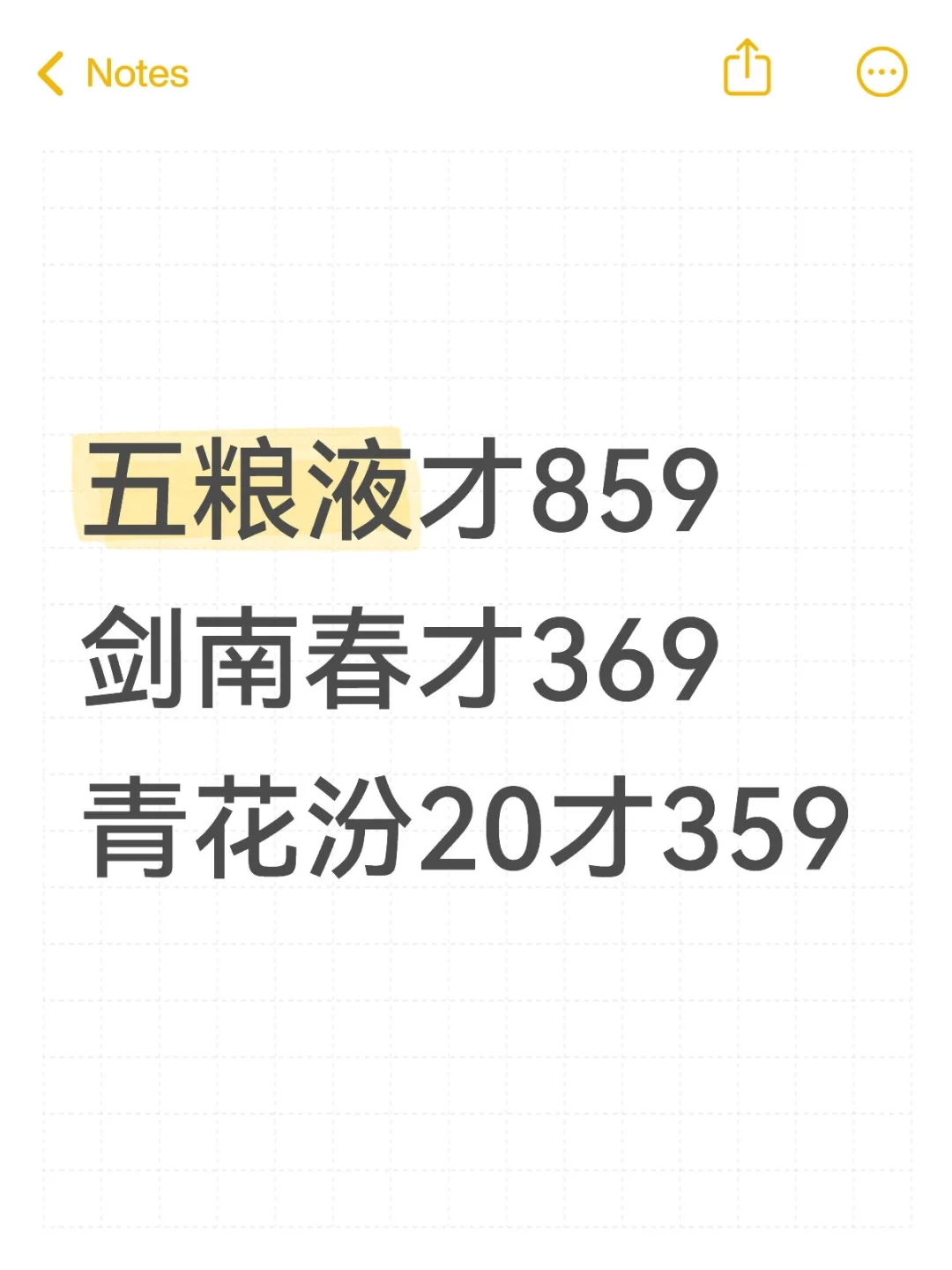 绝对了。这个五粮液↑