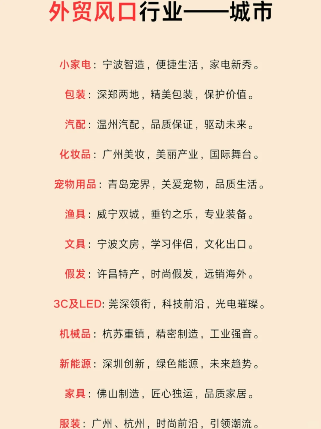 未来几年，外贸一定可以暴富的行业