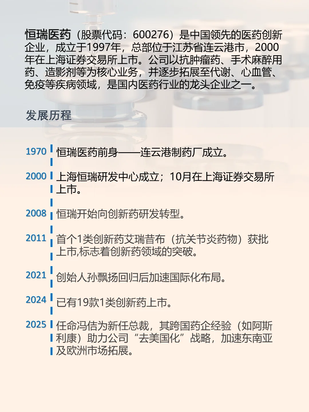 恒瑞医疗 高研发投入造就创新药行业龙头