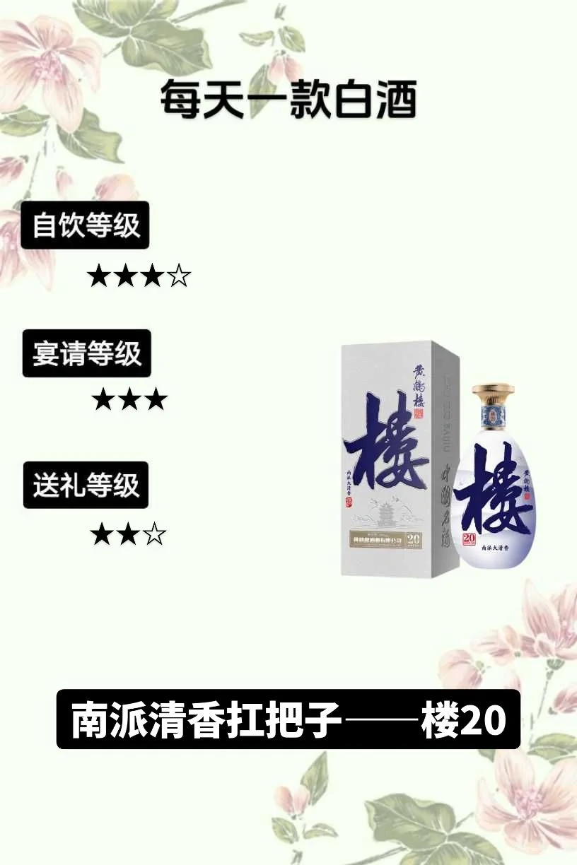 每天一款白酒，南派清香扛把子——楼20