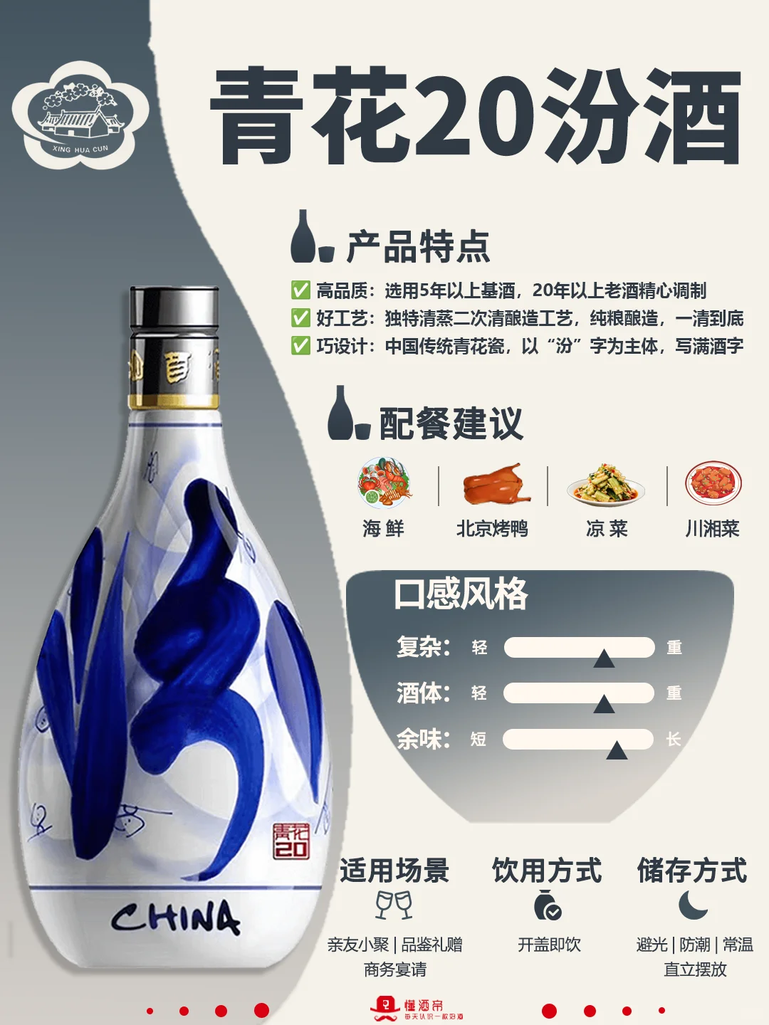 每天认识一款酒〡青花20?清香白酒一哥✅