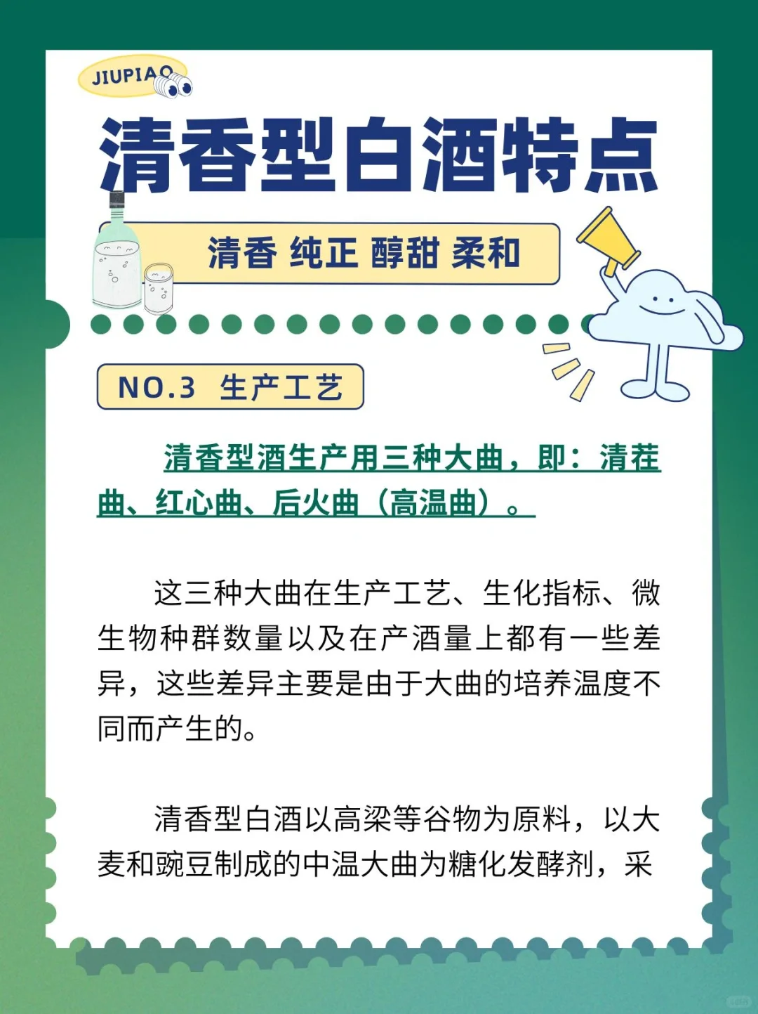 中国清香型白酒的特别